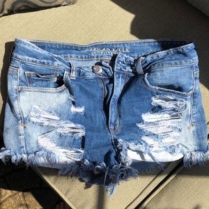 America eagle ripped jean shorts